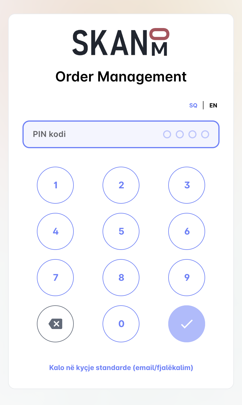 pin login