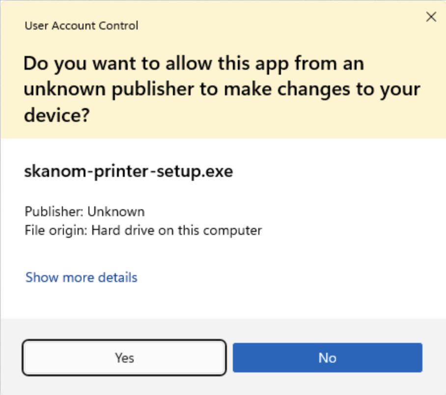 windows uac accept
